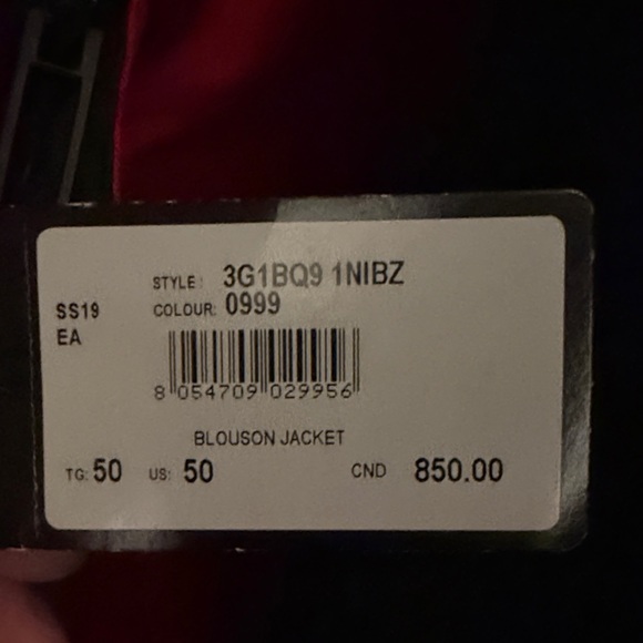 Emporio Armani Red Reversible Jacket - Picture 6 of 6